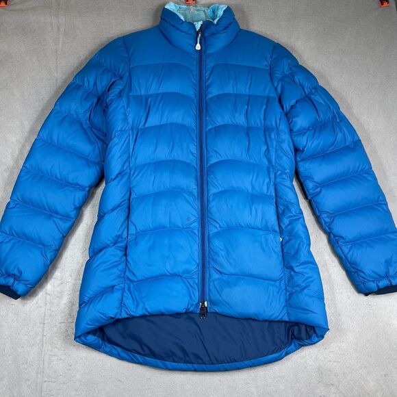 Mountain Hardwear Jackets & Blazers - Mountain Hardwear Puffer Jacket Coat Womens Small Blue Down Filled Fleece Lined